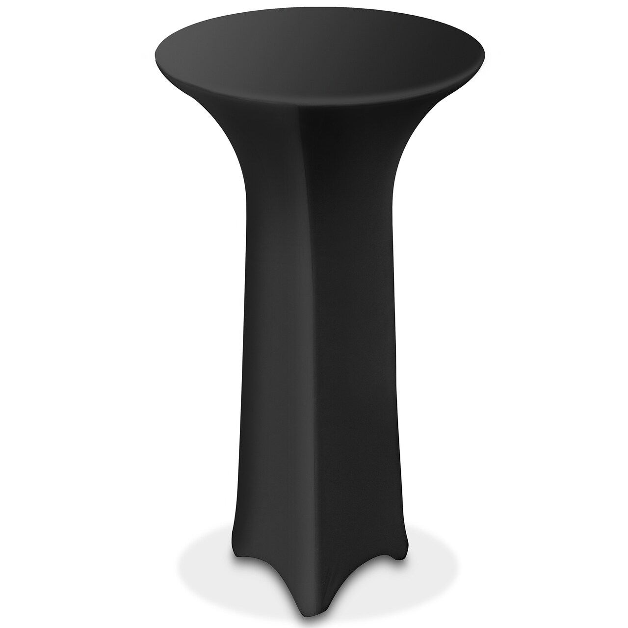 Lann's Linens - Round Highboy Cocktail Table Cover, Stretch Spandex Fitted Tablecloth